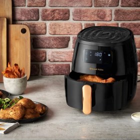 Resim Russell Hobbs Air Fryer Xl 5 L, 7 Pişirme Fonksiyonu, Yağsız, Eşit Isı, 1600 W, Ayarlanabilir Sıcaklık (80-200°C), Otomatik Kapanma 