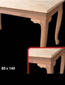 Resim Masa Klasik AVANGARD ASLAN Model Kayın Kulak Ayak HAM Ladin Açılır Tabla Kutuda sevk El yapım 