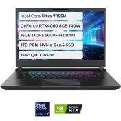 Resim Gigabyte Aorus 15 BKG-13TR754SH Ultra 7 155H 16GB 1TB SSD 8GB RTX4060 140W 15.6 QHD 165Hz Windows 11 
