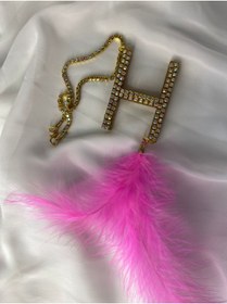 Resim Zey Desing H HARFİ GOLD JANJAN TAŞLI ARAÇ DİKİZ SÜSÜ 