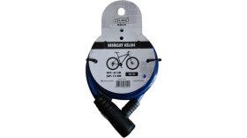 Resim Yuma Kablolu Bisiklet Kilidi Anahtarlı Mavi ( Boy : 65CM-ÇAP : 12MM ) 