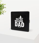 Resim Kişiye Özel The Walking Dad Tasarımlı Siyah Metal Sigara Tabakası N11.2016 