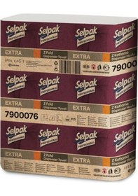 Resim Selpak Professional Extra Z Katlı Dispenser Havlu 200 Yaprak 12 Adet 