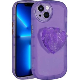 Resim İphone 13 Uyumlu Kamera Korumalı Pop Soketli Renkli Zore Ofro Kılıf-mor Mor 