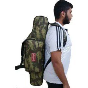 Resim Modibags Kamuflaj 135CM 2 Gözlü Lüx Olta Çantası 