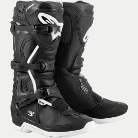 Resim Alpinestars Tech-3 Enduro WP Korumalı Motosiklet Botu Siyah Beyaz 