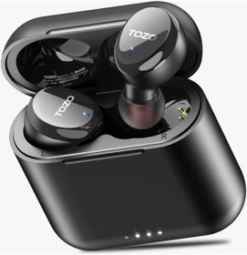 Resim TOZO T6S Ip-X8 Su Geçirmez Kablosuz Şarj Özellikli Dokunmatik Kontrol Kulakiçi Kablosuz 5.3 Bluetooth 