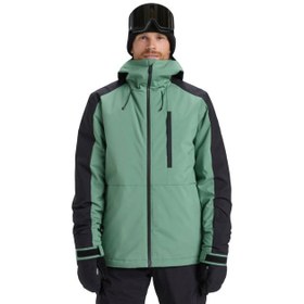 Resim Quiksilver Mission Block Jk Erkek Yeşil Snowboard Ceketi 