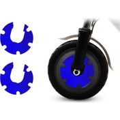 Resim Yuntech01 M365 Pro İçin Mavi Pvc Motor Güneş Işığı Yansıtan, Su Geçirmez Kayıp Dayanıklı Kaykay Sticker Seti 