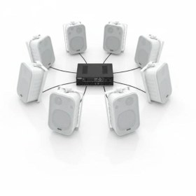 Resim FNIRSI Luxury, 8 Hoparlör 1 Anfi, Duvar Tip Masaj Salonu Ses Sistemi ,Spa, Mağaza, Restorant ,Kafe , Okul A 