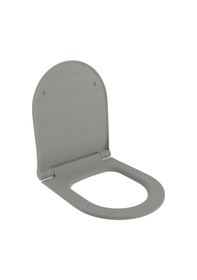 Resim Bocchi Pure Slim Soft Klozet Kapağı Mat Beton A0336-069 Beyaz 