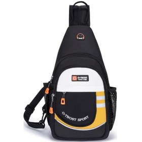 Resim Oldfriend Siyah Sarı O-boost Sport Hafif Sırt Çantası Geniş Bölmeli Ayarlanabilir Askı Siyah Ve Sarı 