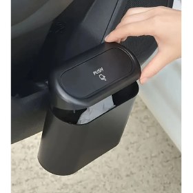 Resim Batcell Portatif Araç İçi Çöp Kutusu Kapaklı Organizer Taşınabilir Kova Universal Uyumlu Dayanıklı Malzeme 