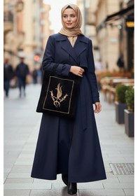 Resim Nakışlı Kadife Seccade Kuran Terlik Çantası Çeyizlik İbadet Çantası Gold Siyah Çok Renkli 