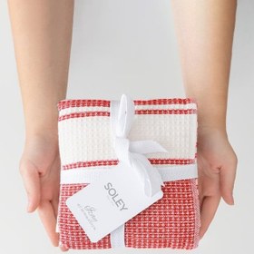 Resim Soley Izay 4'lü Mutfak Havlusu, Kırmızı 