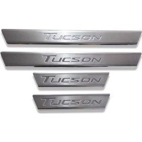 Resim Hyundai Tucson Uyumlu Kapı Eşiği 2015-2020 Paslanmaz Krom 