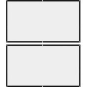 Resim 2 Adet Projektör 150 "katlanabilir Ekran Ev Sineması Seyahat Kapalı (Yurt Dışından) 
