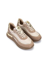 Resim Tamer Tanca Kadın Hakiki Deri Bej Sneakers & Spor Ayakkabı 1164 25804d Bn Ayk Sk25-26 Bj St/dore/bj Dr Dore 