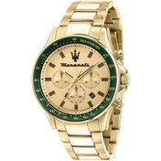 Resim Maserati R8873640005 Tachymeter Fonksiyonlar Aktif Takvimli Çelik Kasa Çelik Kordon Altın Renk Erkek Kol Saati Çok Renkli 