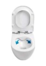 Resim Creavit Fe322 Kanalsız Asma Klozet + Duck Slim Yavaş Kapak Kc0903.0 