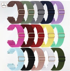 Resim Gaojunshop01 Fitbit Versa 2 İçin 15 Adet Nylon Esnek Spor Kayış 