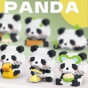 Resim UCHOAH Yaratıcı Yapı Blok Oyuncak Seti, Sevimli Panda Mini Model Montaj Kiti, Hayvan Figürü Sergileme, ABS Malzeme, Noel/Halloween/Şükran Günü Hediyeleri için İdeal, Noel için En İyi, Şükran Günü için Mükemmel 