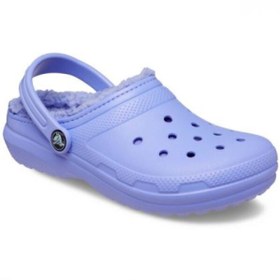 Resim Crocs Classic Lined Clog T Çocuk Mor Terlik 207009-5py 