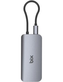 Resim Bix BX10HB PRO Type-C Kart Okuyucu 4K 60Hz HDMI Ggabit Ethernet USB 3.2 PD Dönüştürücü 