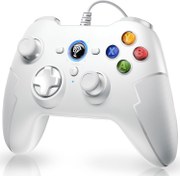 Resim EasySMX Wired Controller for Windows PC/PS3, Plug and Play USB Gamepad with Hall Effect Triggers, Long Life Buttons, Turbo Function, Campatible with Android TV BOX and Tesla- Design for Comfort 