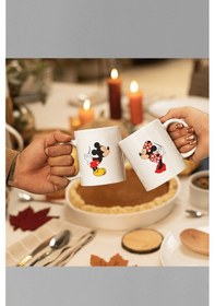Resim Mickey Ve Minnie Mouse Sevgili/çift/arkadaş 2'li Kupa Bardak Seti 