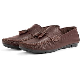Resim Ducavelli Noble Hakiki Deri Erkek Günlük Ayakkabı, Rok Loafer Ayakkabı Kahverengi 