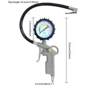 Resim Xuweiwei Yüksek Hassasiyetli Lastik Basınç Ölçer Ve Pompa Hortumu İle Araç Lastik Basınç Test Cihazı 