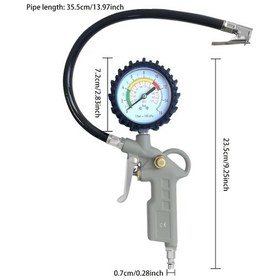 Resim Xuweiwei Yüksek Hassasiyetli Lastik Basınç Ölçer Ve Pompa Hortumu İle Araç Lastik Basınç Test Cihazı 