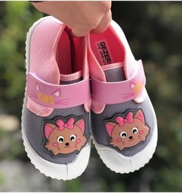 Resim Pandalina Çocuk panduf KETEN Kreş ev okul ayakkabısı Yumuşak Kaydırmaz Taban cırt cırtlı kreş ayakkabısı 