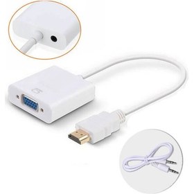 Resim Hdmı To Vga Hdmi To Vga Adaptör Ses Çıkışlı 