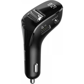 Resim Baseus Streamer F40 Serisi Kablosuz Mp3 Fm Transmitter Araç Şarj Adaptörü Siyah (Yurt Dışından) 