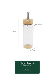 Resim Bambum Mima Bambu Kapaklı Yağdanlık 300ml 