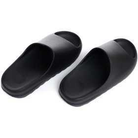 Resim pollpac Unisex Yeezy Slide Siyah Spor Terlik 