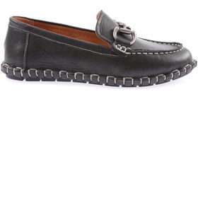 Resim Dgn 600-23Y Kadın Dikiş Detayli Metal Tokali Loafer Ayakkabi 
