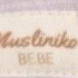 Resim Çift Katlı Muslin Emzirme Önlüğü - Lila Muslin 