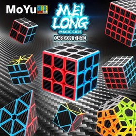 Resim MOYU Karbon Fiber Sihirli Küp Serisi - 2x2, 3x3, 4x4, 5x5'lik Küpler Neon Renkler ve Karbon Fiber Dokusu ile, Çocuklar, Yetişkinler, Hız Küplereğiçenler için Pürüzsüz Dönüşlü Eğitici Bulmaca Oyuncakları - Dayanıklı Yarışma ve Öğrenme Araçları 