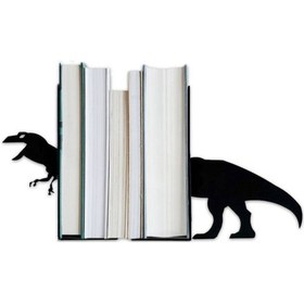 Resim Hobi Demir Sanat T-Rex Figürlü Dekoratif Metal Kitap Tutucu 
