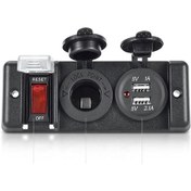 Resim Marine Çakmaklık Ve Usb Soketi 12V Düğmeli 