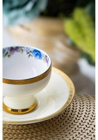 Resim Acar Daabria 6 Kişilik Kırık Beyaz Kahve Fincanı Takımı - 90 Ml 