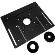 Resim Moveevo X8 Alüminyum Alaşım Çift Amaçlı Yönlendirici Masası Ve Kenar Kesme Makinesi, Siyah Tek Panel 