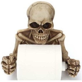 Resim Three Beans Yaratıcı Kafatası Tuvalet Kağıdı Tutucu Duvar Montaj Doku Kutusu Kağıt Rulo Tutucu 3D Sıhhi Kağıt Depolama Bar Banyo Organizatör | Kağıt Tutucular (Yurt Dışından) 