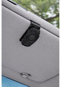 Resim Mega Oto Market Araç İçi Siyah Renk Gözlük Tutucu Oto Güneşlik Klipsi Gözlük Askı Aparatı 