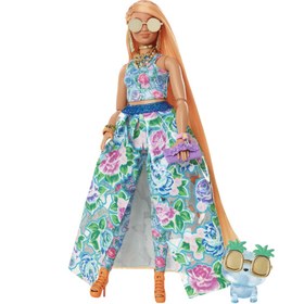 Resim Barbie Extra Fancy Çiçekli Kostümlü Bebek HHN14 - 3+ Yaş 