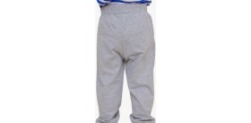 Resim Breeze Erkek Bebek Eşofman Altı Baskılı Cepli 9 Ay-3 Yaş, Gri Melanj 