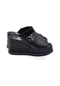 Resim Venüs Kadın Hakiki Deri Dolgu Topuk Siyah 2510904y Siyah 